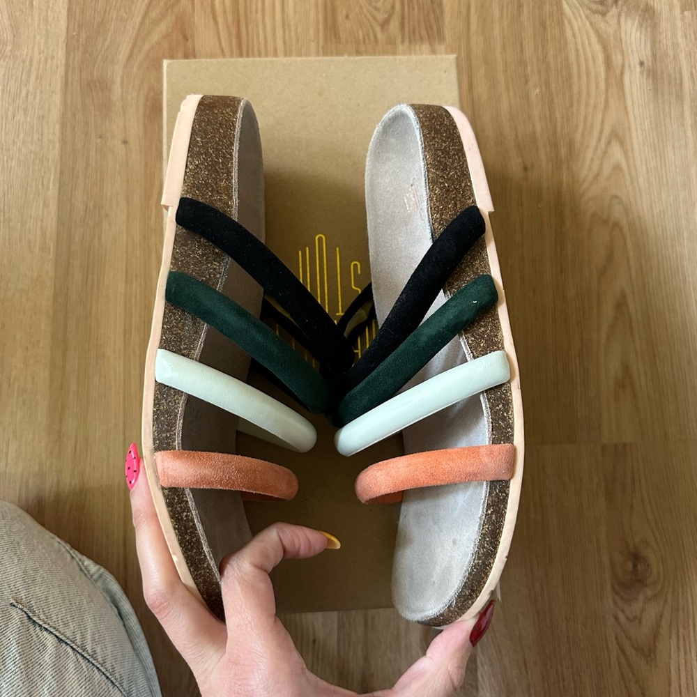 Charlotte Stone Stylish Multicolor Gloria Slide Sandals - Picture 6 of 10